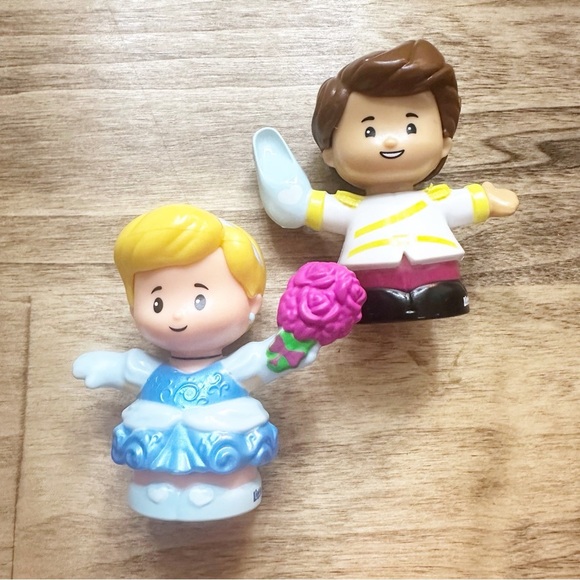 Fisher-Price Other - Little People • 2016 Disney Cinderella and Prince Charming Figures Kid Toddler
